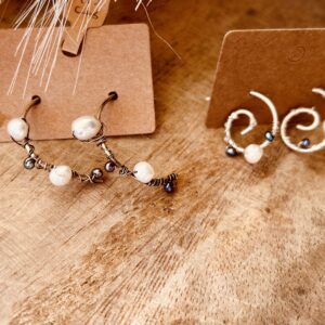 Silver and pearls